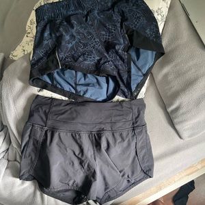 Two pairs of lulu lemon shorts